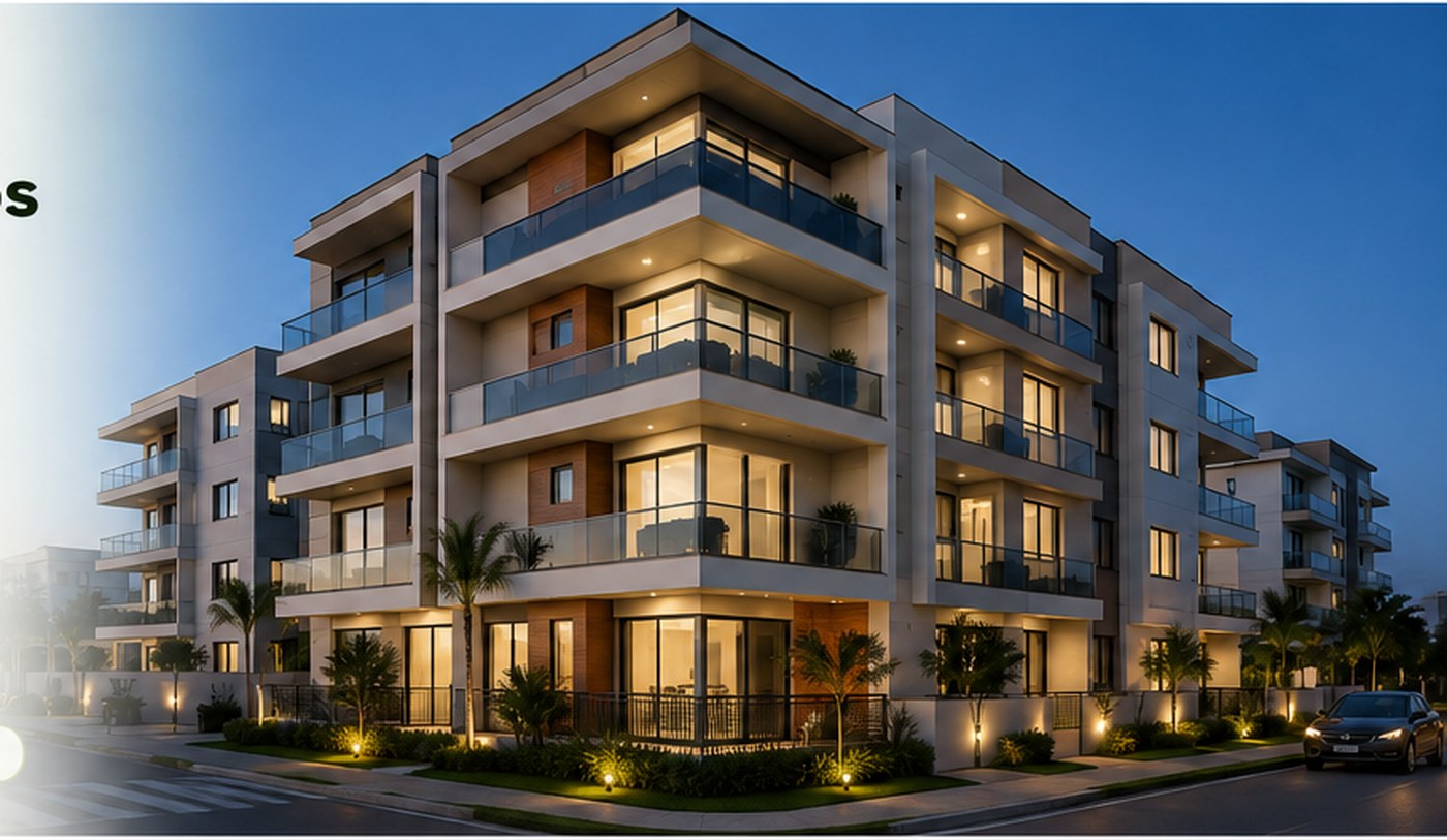 Condomínio residencial moderno representando a atuação da Princípios Contabilidade Condominial